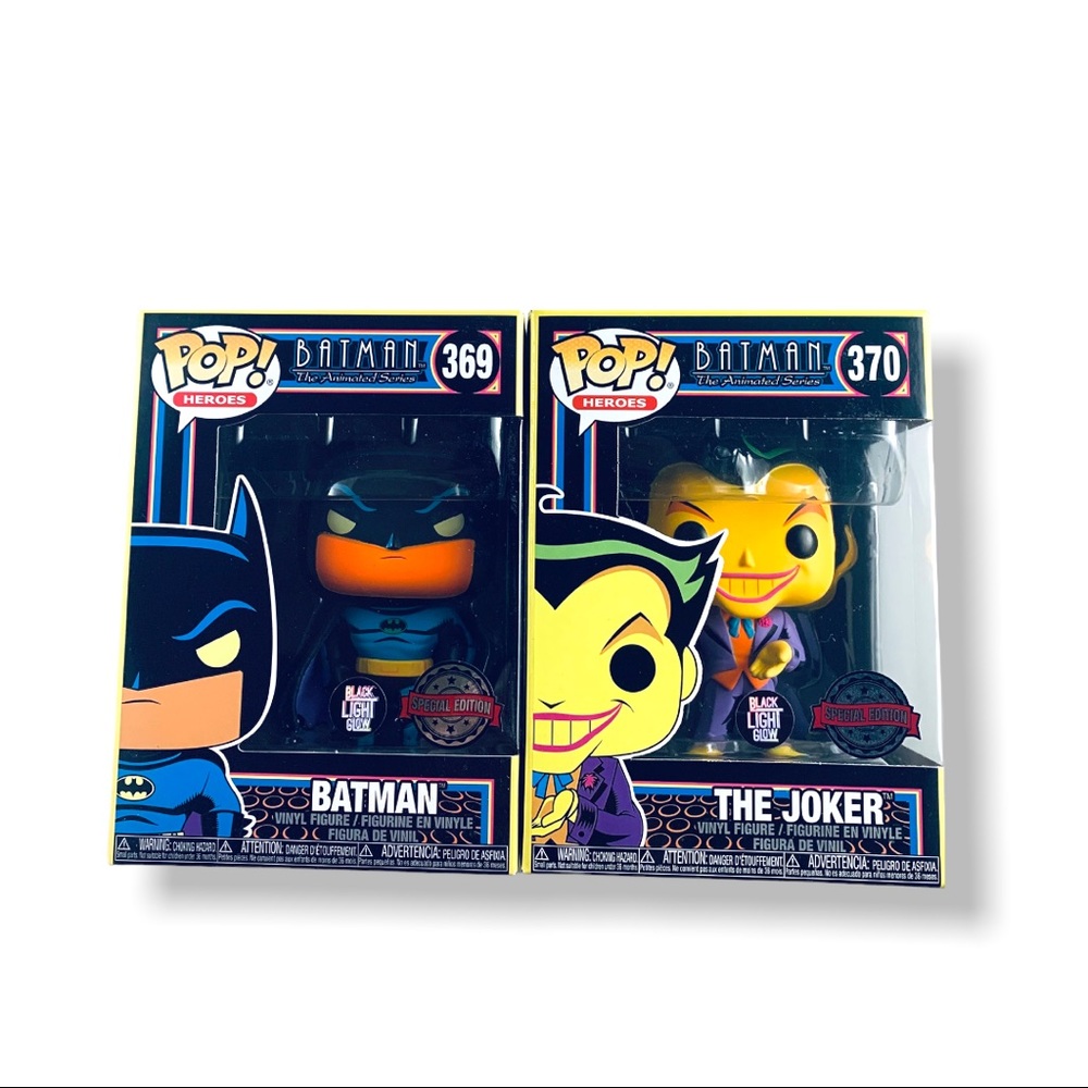 Funko Pop! Black Light Batman & Joker Special Edition! Both Ship In Protectors! - Picture 7 of 13